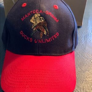 OTTO Black and Red Ducks Unlimited Cap
